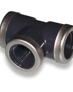 T-piece 1/2"fm x 1/2"fm x 1/2"fm PVC NP16 reinforcement ring